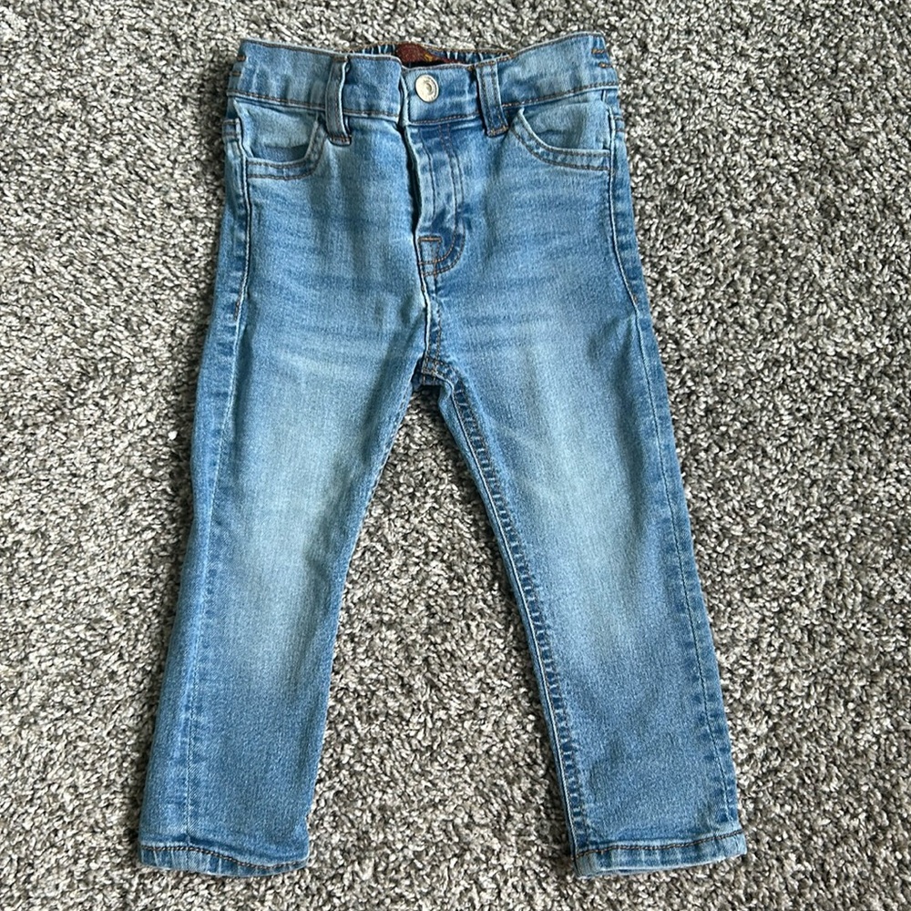 7 for all mankind light colored blue jeans toddler boy size 18 months